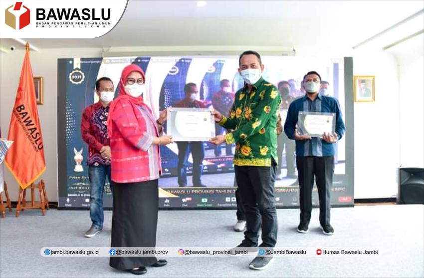 Penilaian KIP, Bawaslu Provinsi Jambi Raih Kategori Informatif