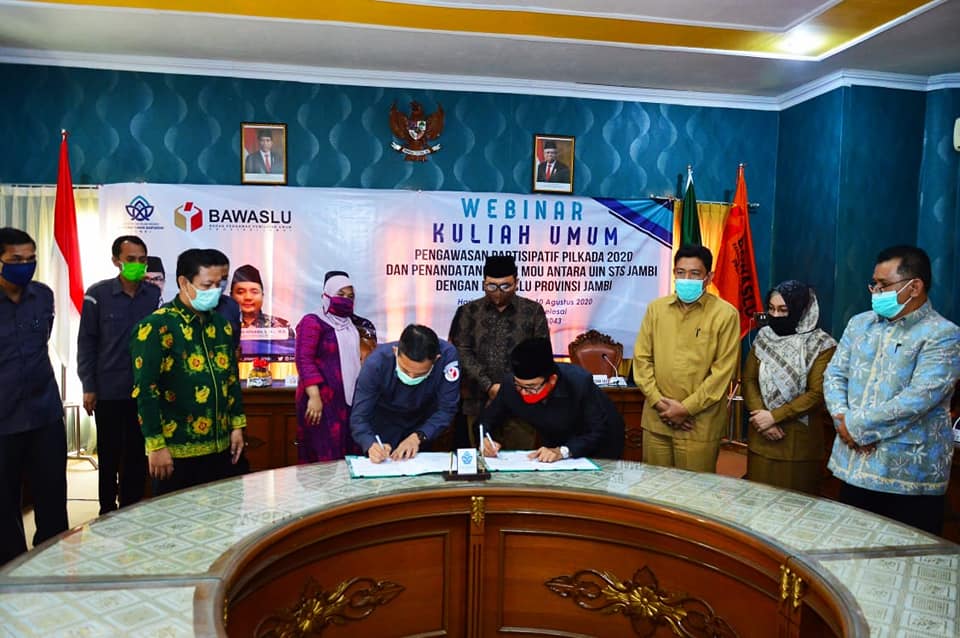Bawaslu Gelar Kuliah Umum dan MoU Bersama UIN Jambi