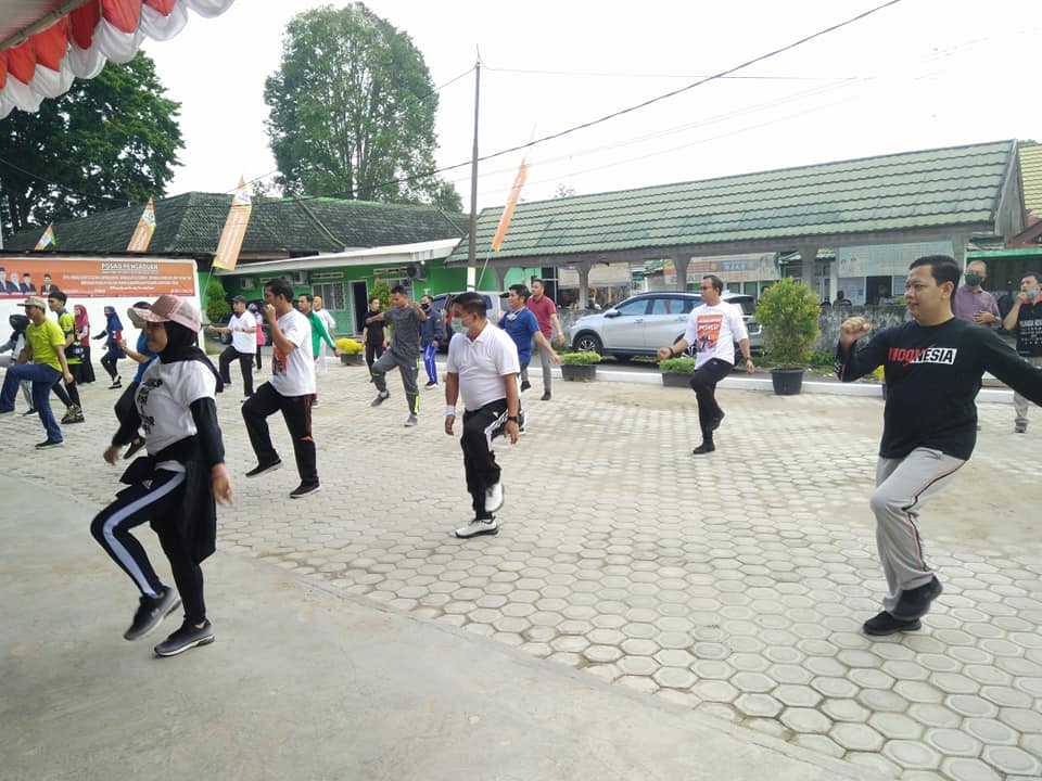 Bawaslu Jambi Gelar Senam Sehat Bersama