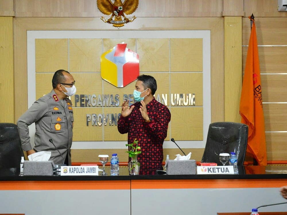 Bawaslu Jambi Terima Kunjungan Kapolda Jambi yang Baru