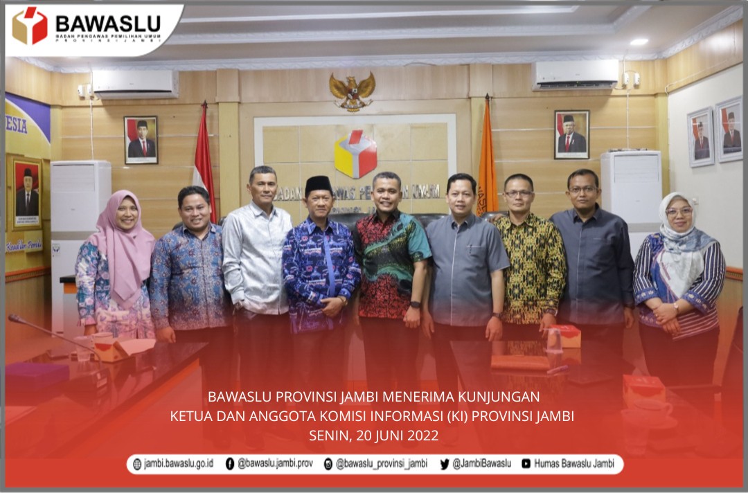 Bawaslu Jambi Terima Kunjungan KI