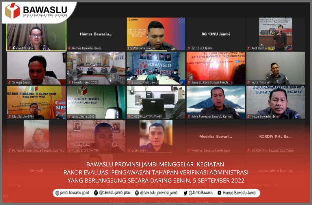 Bawaslu Jambi Gelar Rakor Pengawasan Tahapan Vermin