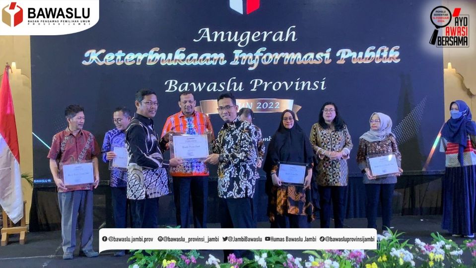 Bawaslu Jambi Dapat Predikat Informatif