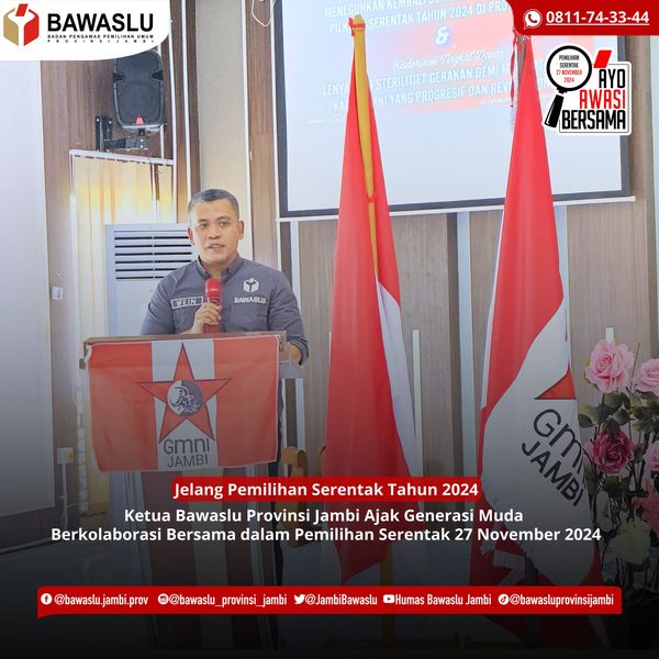 Ajak GMNI Bisa Berkolaborasi dengan Bawaslu