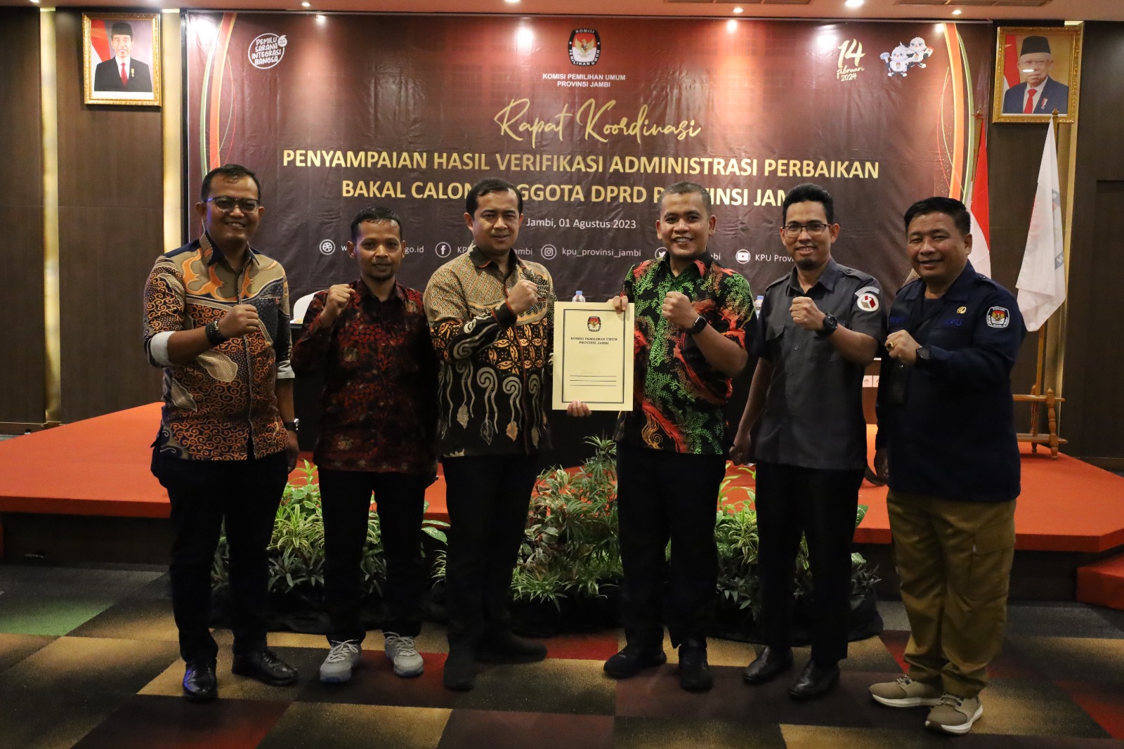 Bawaslu Jambi Terima Hasil Vermin Perbaikan