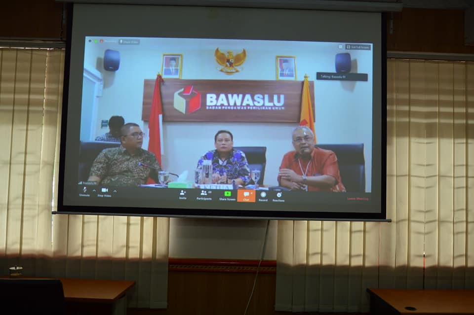 Bawaslu Gelar Rapat Virtual dengan Bawaslu Provinsi