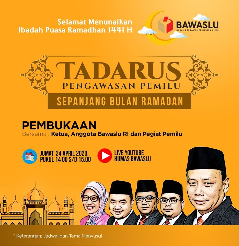 Bawaslu Luncurkan Tadarus Pengawasan Pemilu Sepanjang Ramadan