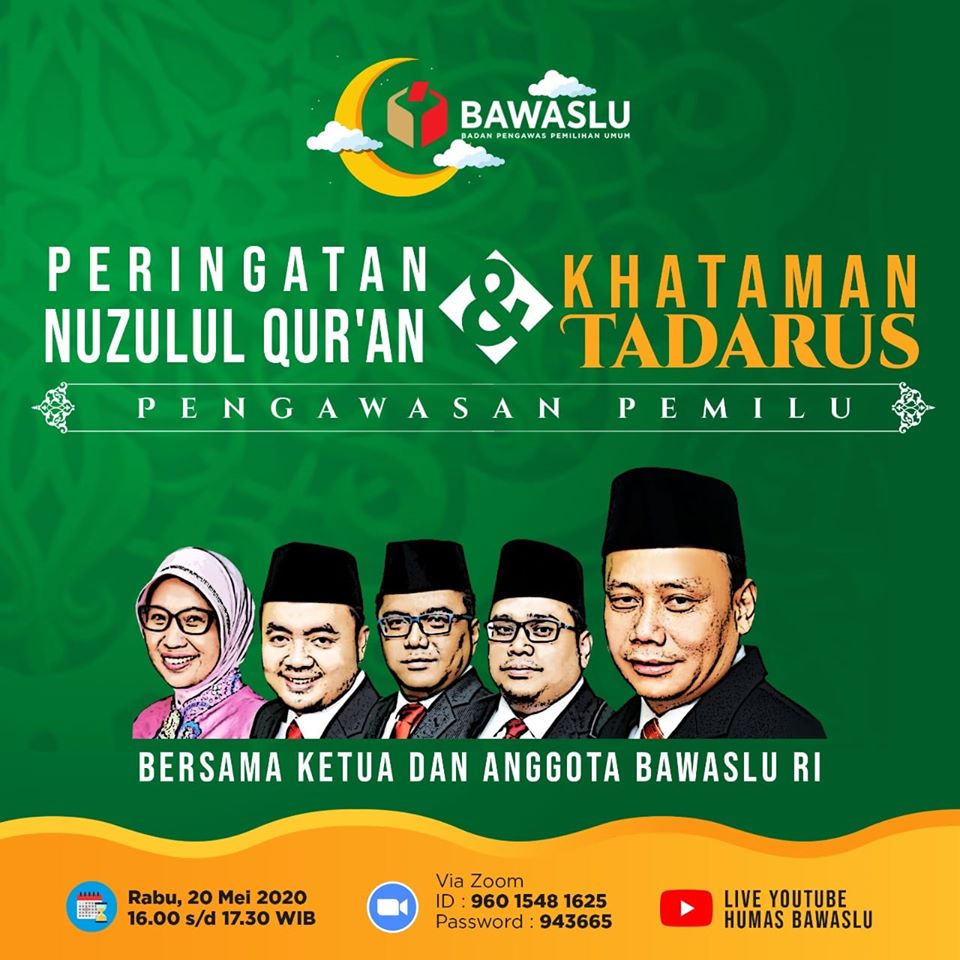 Bawaslu Gelar Peringatan Nuzulul Qur’an dan Khataman Tadarus Pengawasan Pemilu