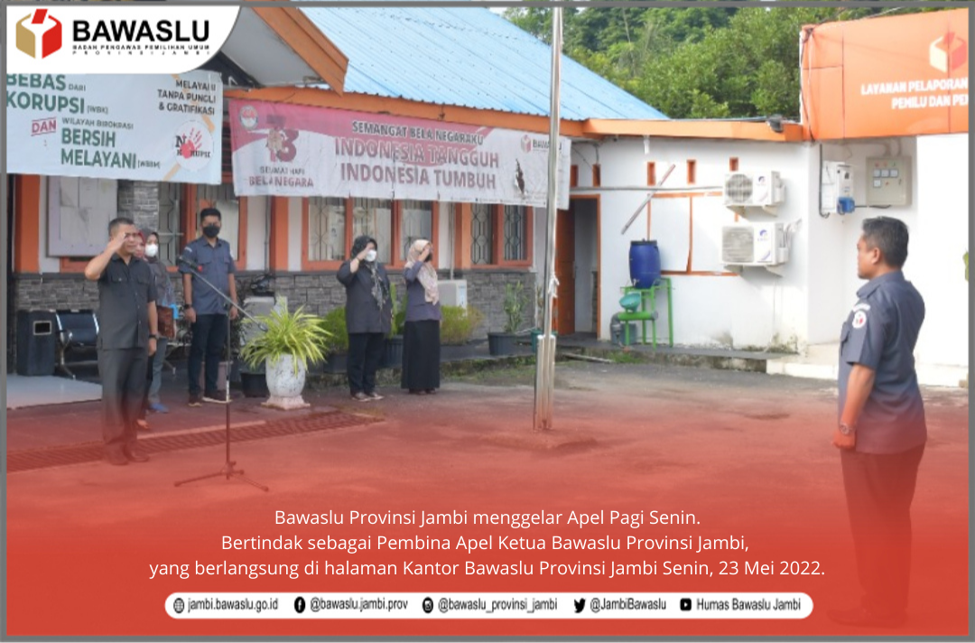 Bawaslu Jambi Gelar Apel Pagi Bersama