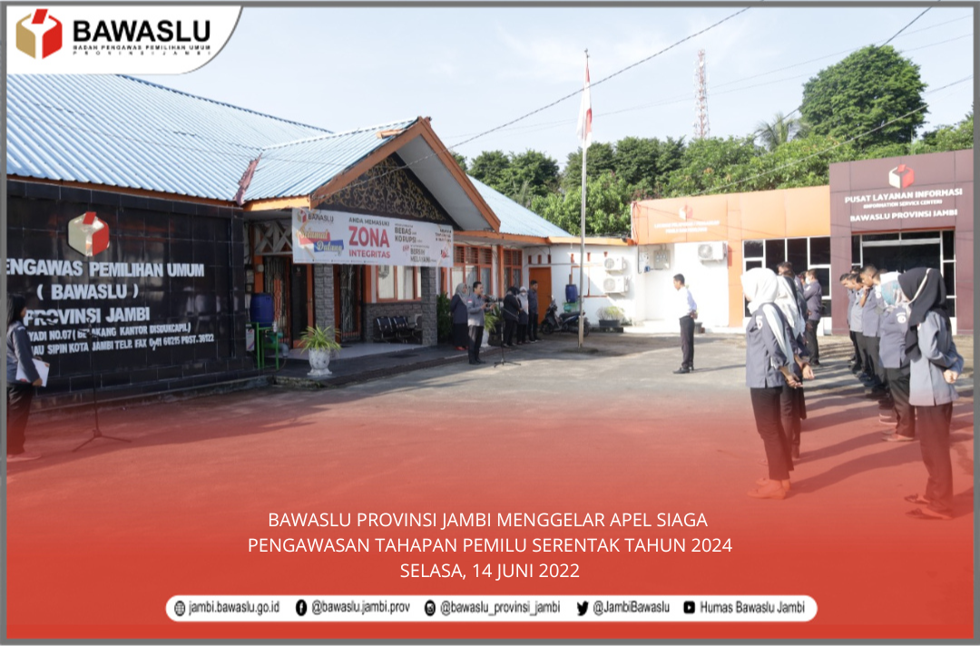 Bawaslu Jambi Gelar Apel Siaga Pengawasan Pemilu 2024