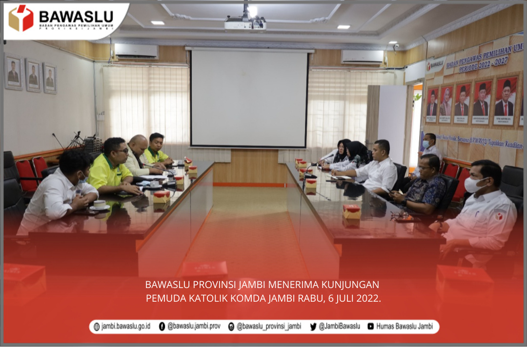 Bawaslu Jambi Terima Kunjungan Pemuda Katolik