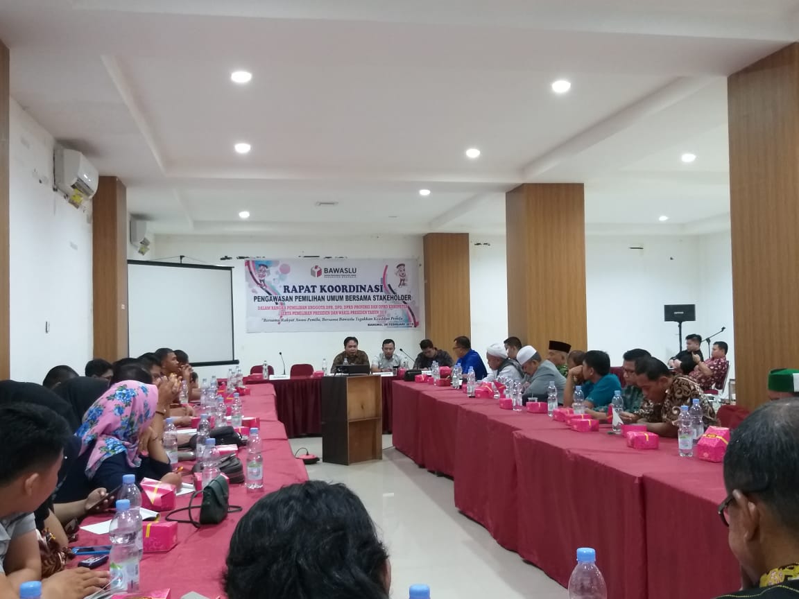 Bawaslu Merangin gelar Rapat Koordinasi Pengawasan Pemilu bersama Stakeholder