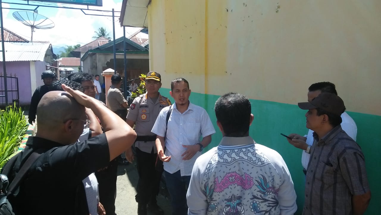 Ketua dan Anggota Bawaslu Tinjau Lokasi Kejadian