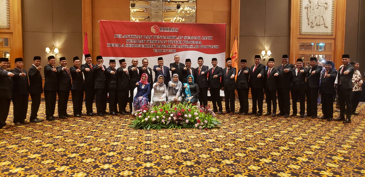 Ini 29 Kasek Bawaslu Provinsi Hasil Seleksi Terbuka yang Baru Dilantik