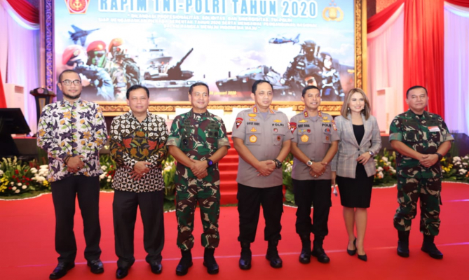 Dalam Rapim TNI-Polri, Abhan Sampaikan Strategi Bawaslu Kawal Pilkada 2020