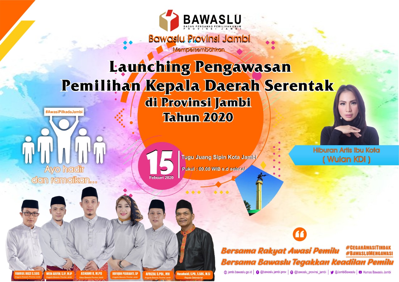 Usung Tema Budaya, Bawaslu Jambi Launching Pengawasan
