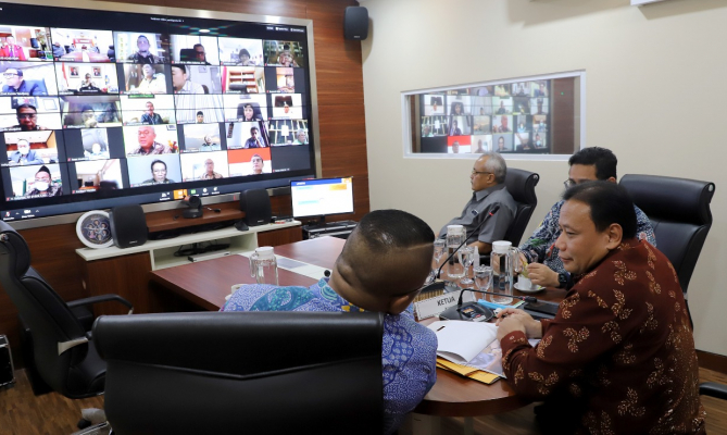 Bawaslu Ikut RDP Komisi II DPR RI Virtual