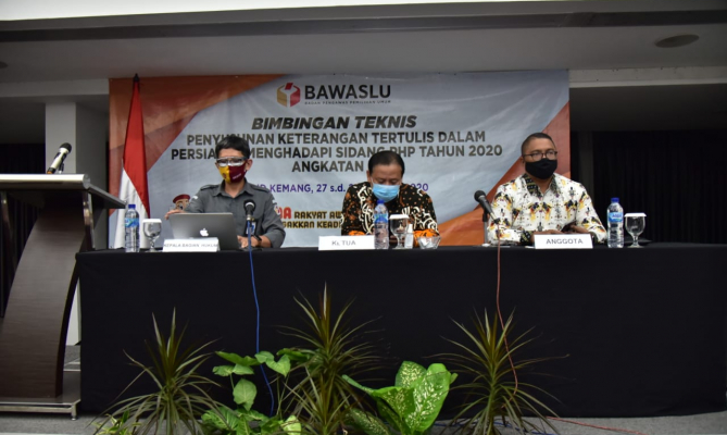 Bawaslu Bekali Pengawas Daerah Bimtek Keterangan Tertulis Sengketa Hasil Pilkada 2020