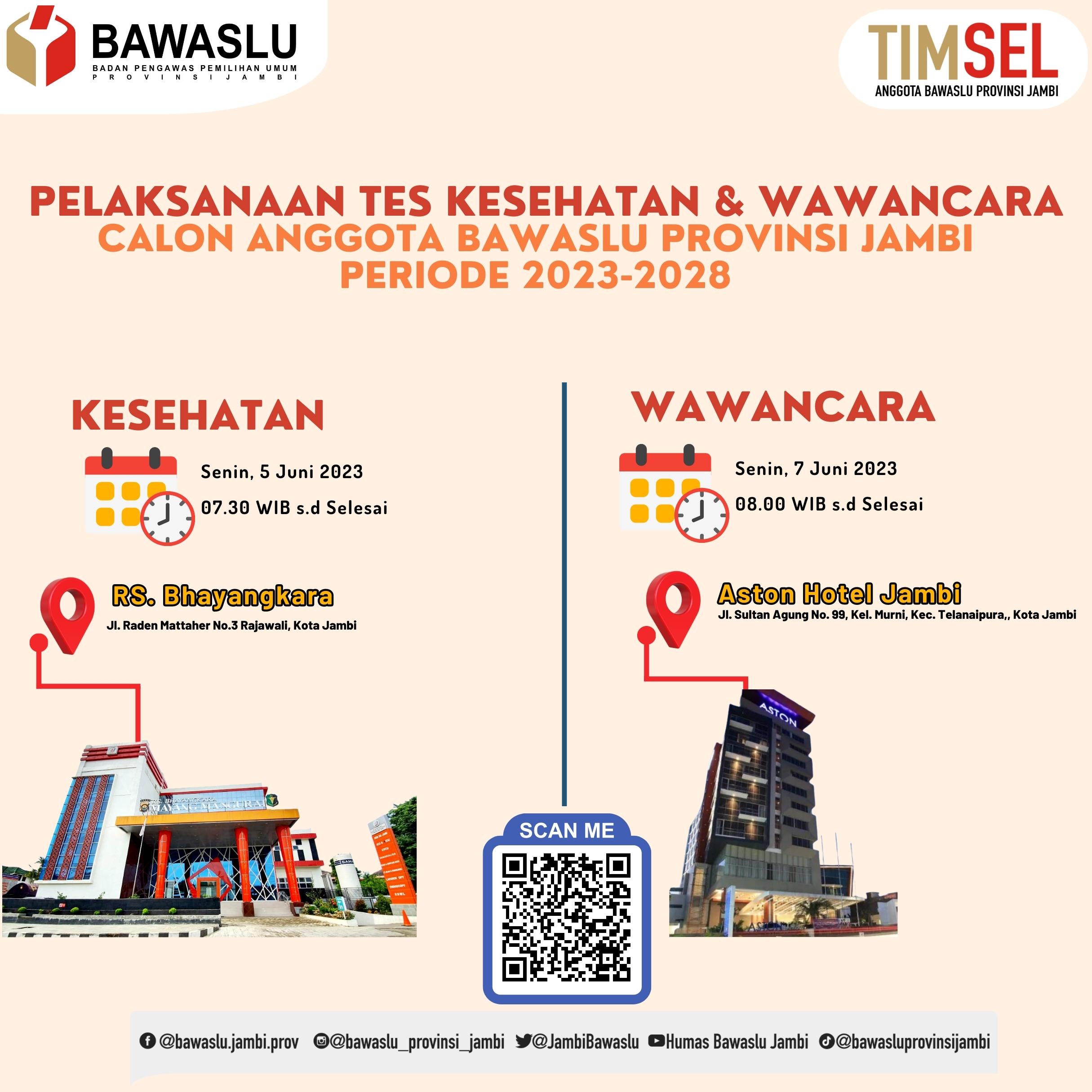 PELAKSANAAN TES KESEHATAN & WAWANCARA