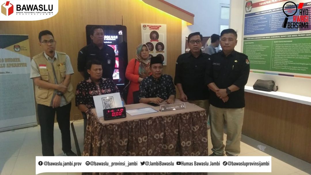Bawaslu Jambi Awasi Proses Pengajuan Bacaleg