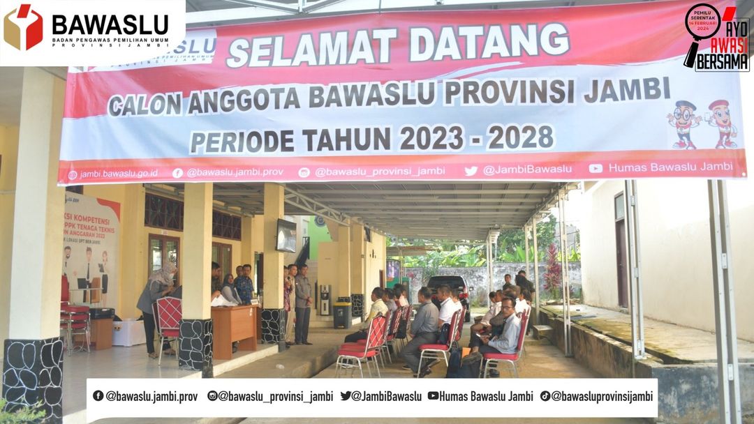 19 Orang Ikut Tes Calon Anggota Bawaslu Provinsi Jambi