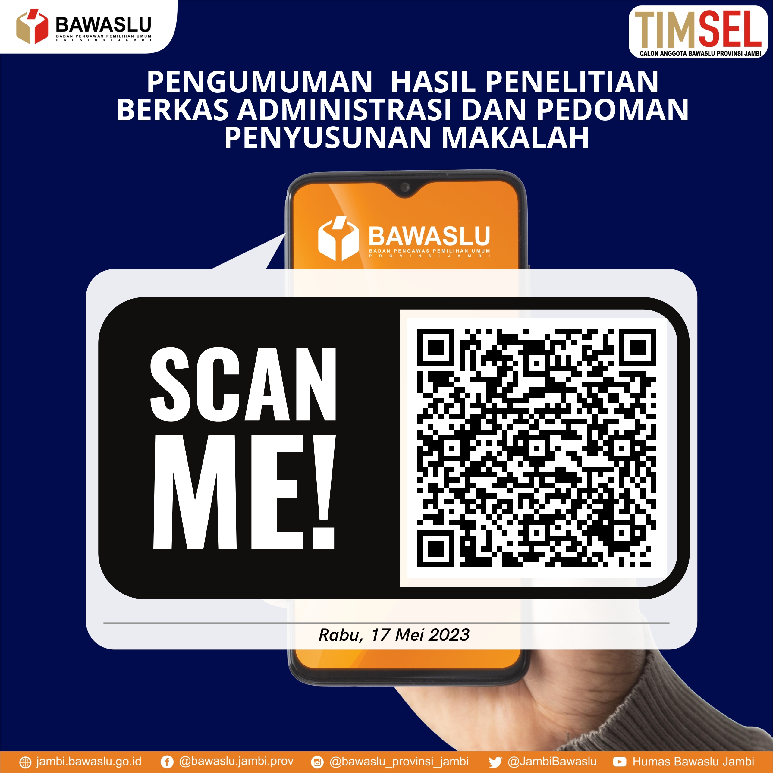 PENGUMUMAN HASIL PENELITIAN BERKAS ADMINISTRASI DAN PEDOMAN PENYUSUNAN MAKALAH