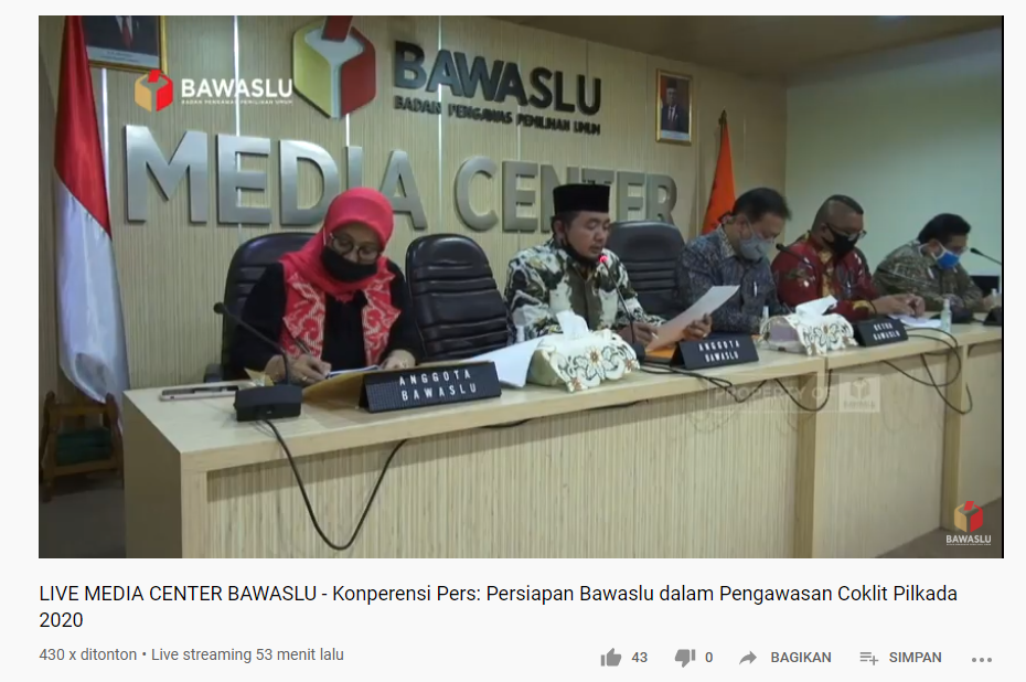 Bawaslu Gelar Jumpa Pers Terkait Hasil Pengawasan Verfak dan Pengawasan Data Pemilih