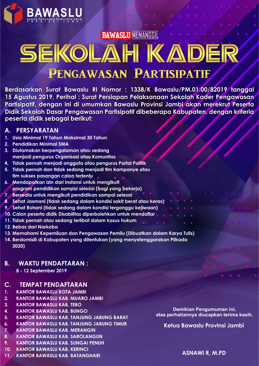 Bawaslu Umumkan Pengumuman SKPP