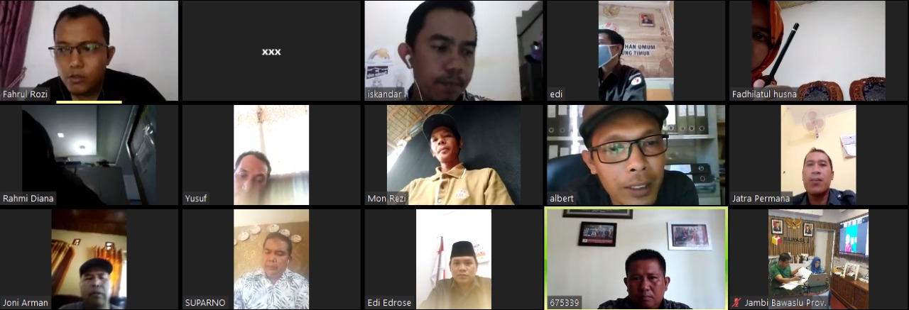 Untuk Sekian Kalinya, Kordiv Pengawasan Gelar Rapat Koordinasi Online
