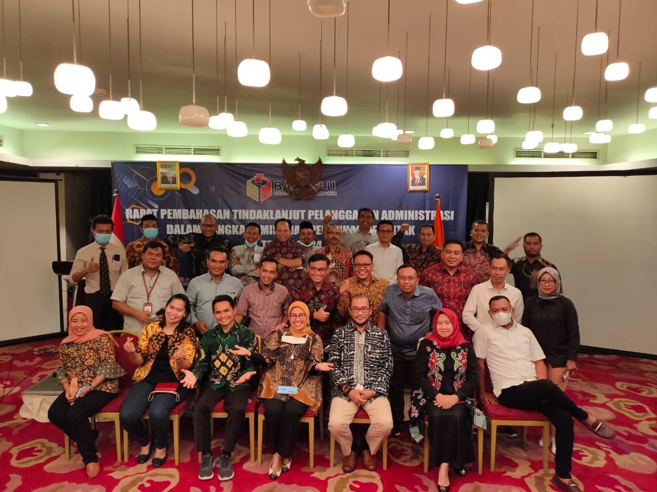 Bawaslu Gelar Rapat Tindak Lanjut Pelanggaran Administrasi