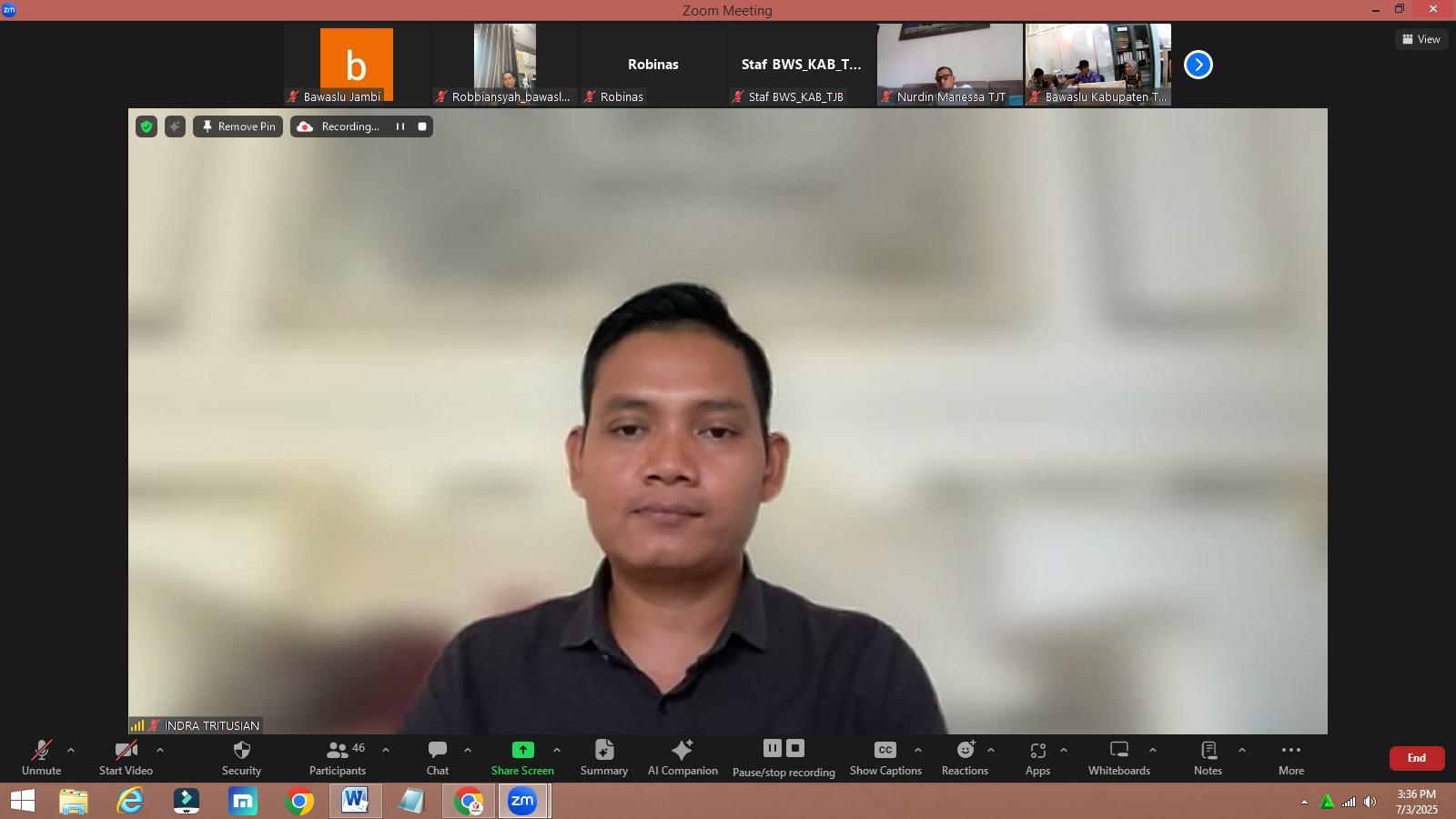 Bawaslu Jambi Awasi Pemuktahiran Data Pemilih Berkelanjutan