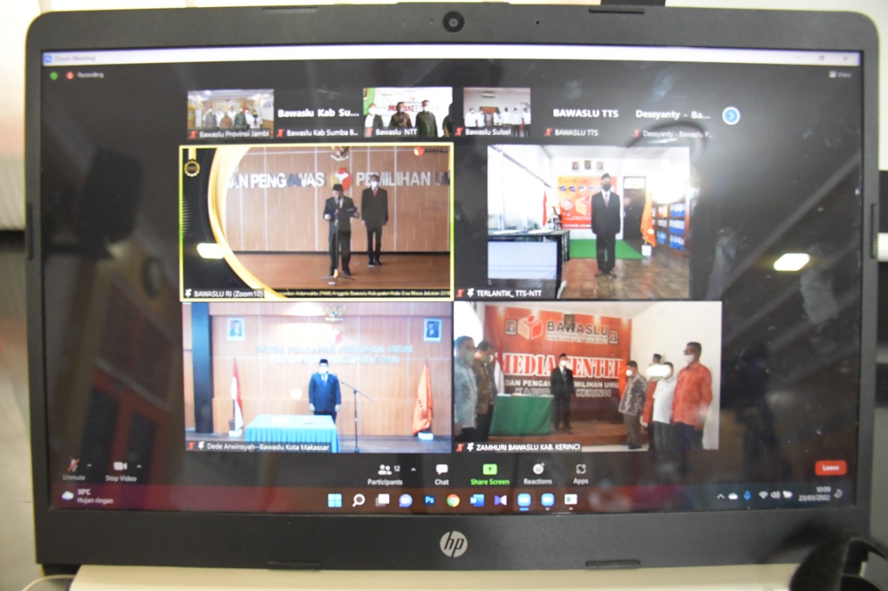 Bawaslu Lantik PAW Bawaslu Kabupaten Kerinci