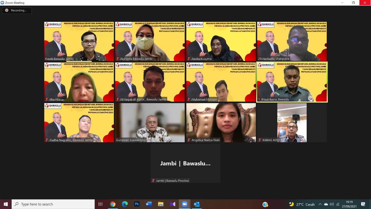 Sekjen Bawaslu: Bangun Tim Work yang Baik