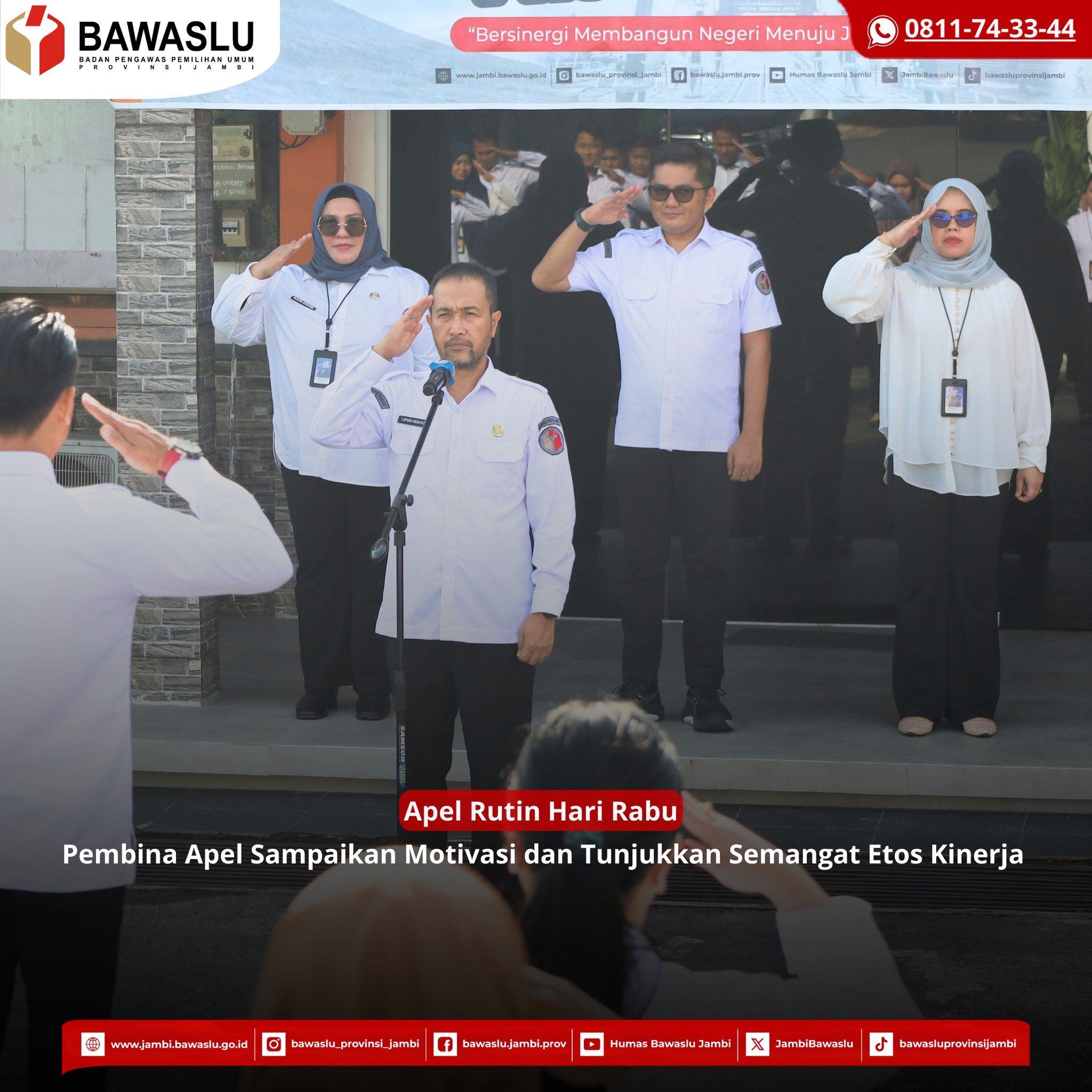 Apel Rutin Rabu, Pembina Apel Tekankan Semangat Kerja dan Etos Kinerja