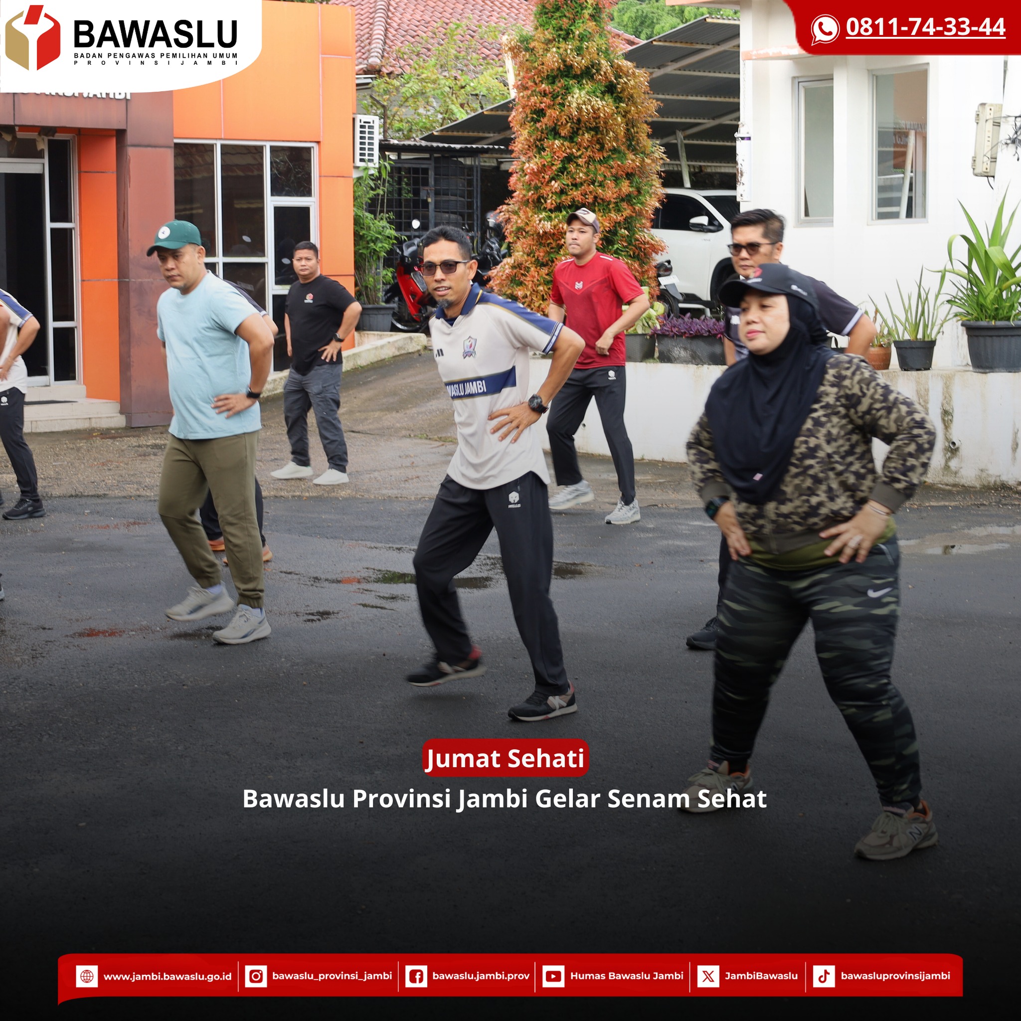 Jumat Sehati, Dengan Senam Sehat Bersama  Perkuat Kebugaran dan Etos Kerja