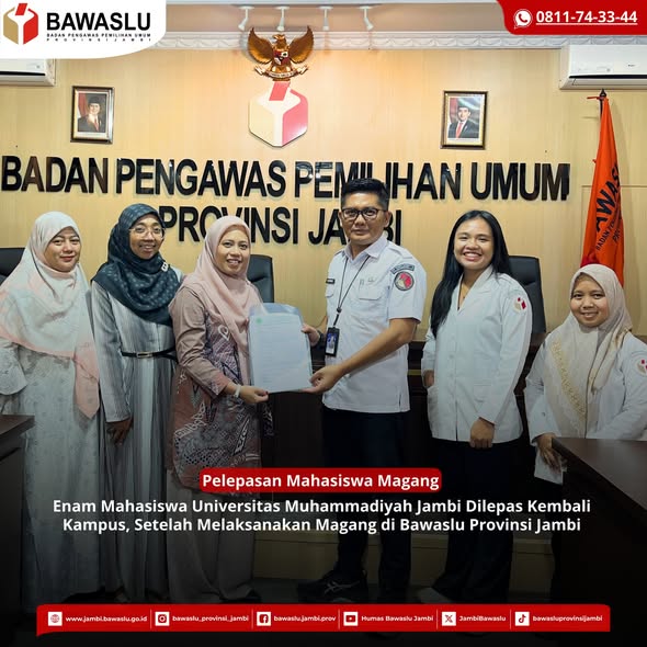 Lepas Mahasiswa Magang Universitas Muhammadiyah Jambi, Perkuat Sinergi Dunia Pendidikan