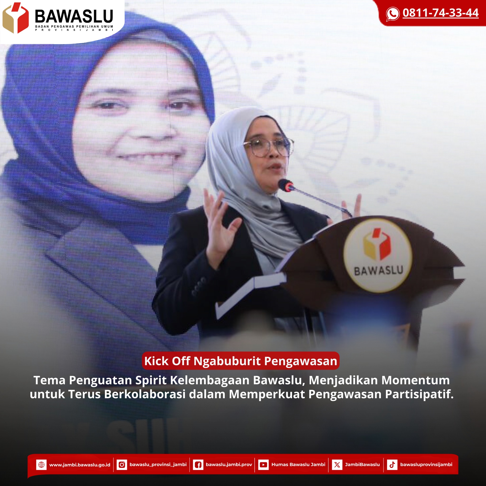 Bawaslu Jambi Hadiri Kegiatan Kick Off Ngabuburit Pengawasan 2026 Secara Daring