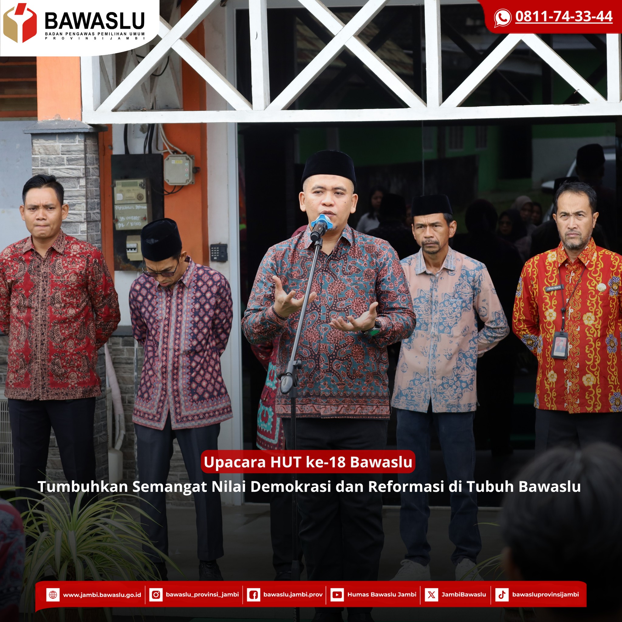 HUT ke-18 Bawaslu, Bangun Bawaslu yang Progresif dan Terpercaya