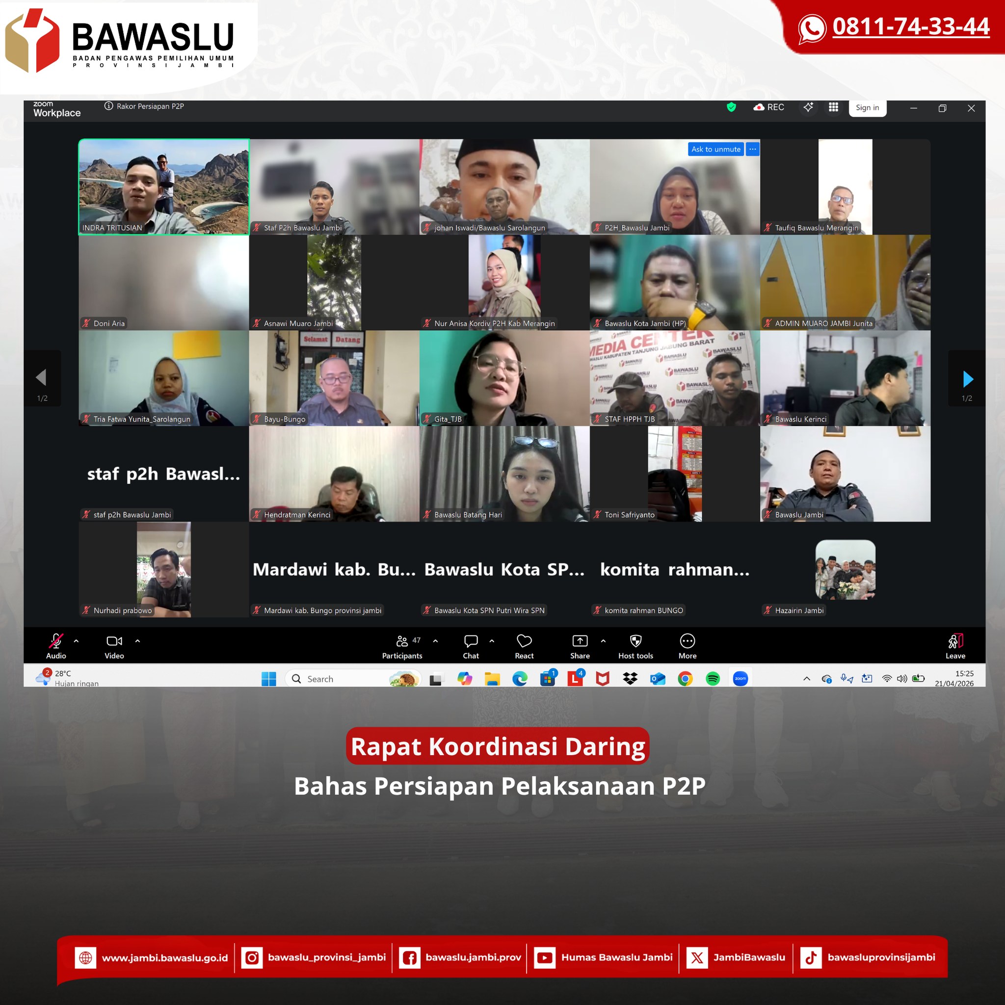 Matangkan Program P2P, Perkuat Sinergi dan Peran Masyarakat