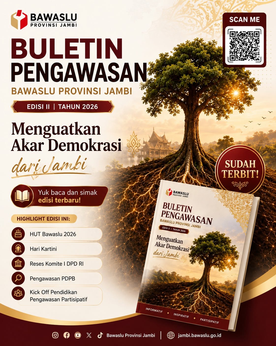 Buletin Digital Bawaslu Provinsi Jambi Edisi II Tahun 2026 Resmi Terbit