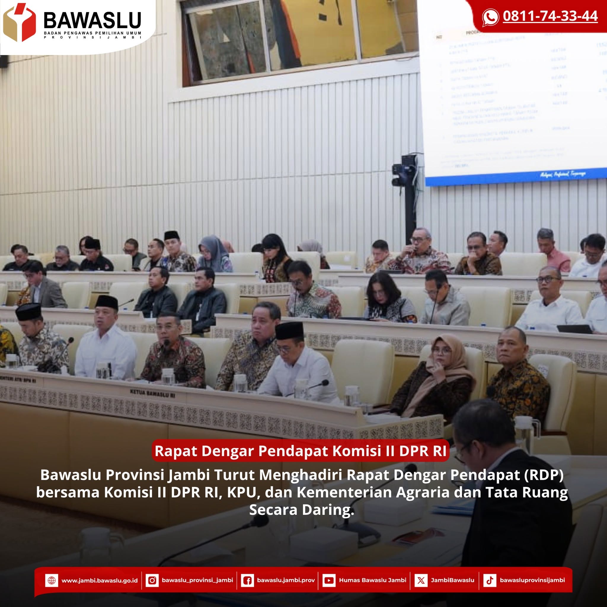 Ikuti RDP Komisi II DPR RI Bahas Pertanggungjawaban APBN Tahun Anggaran 2025