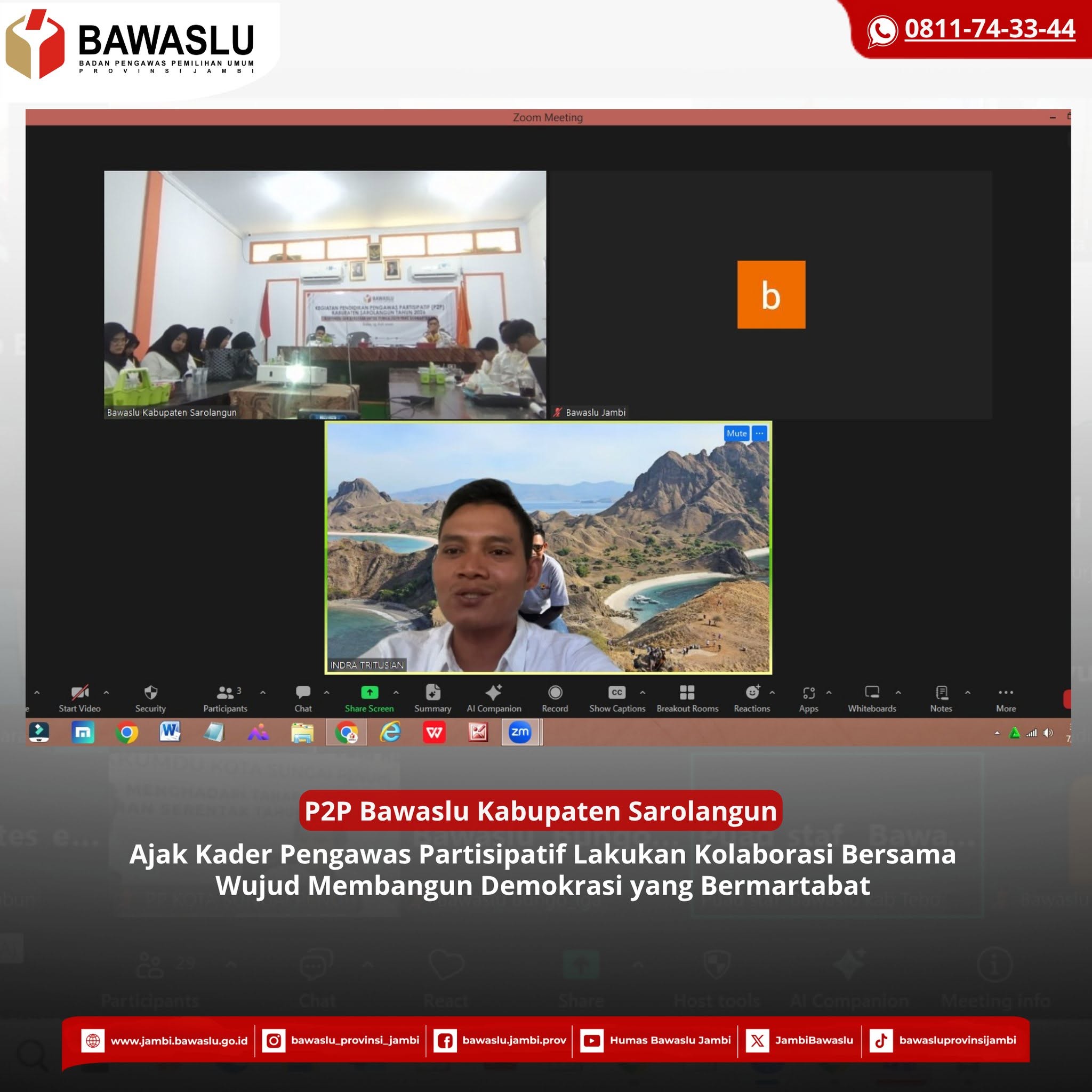 Ajak Kader P2P Perkuat Kolaborasi Bangun Demokrasi Bermartabat