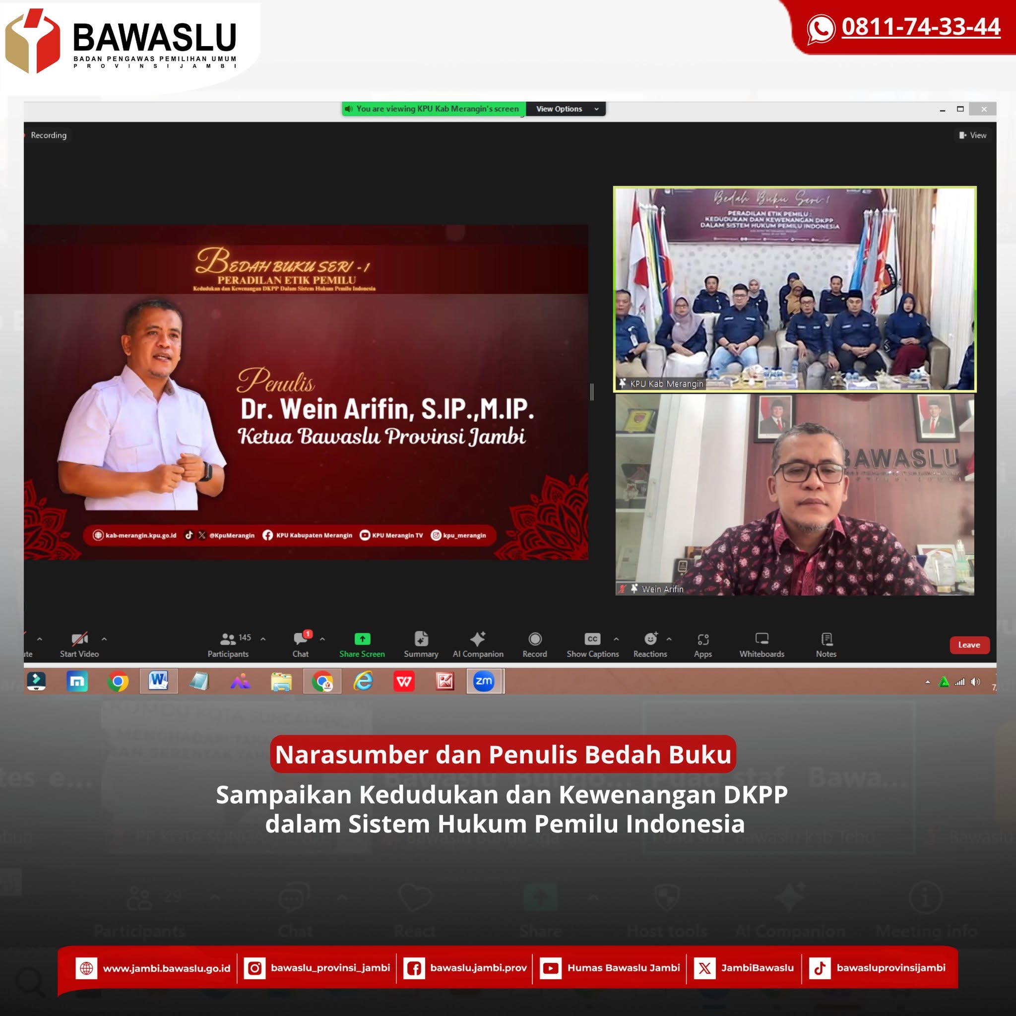 Bedah Buku Peradilan Etik Pemilu, Perkuat Diskursus Integritas Penyelenggara Pemilu