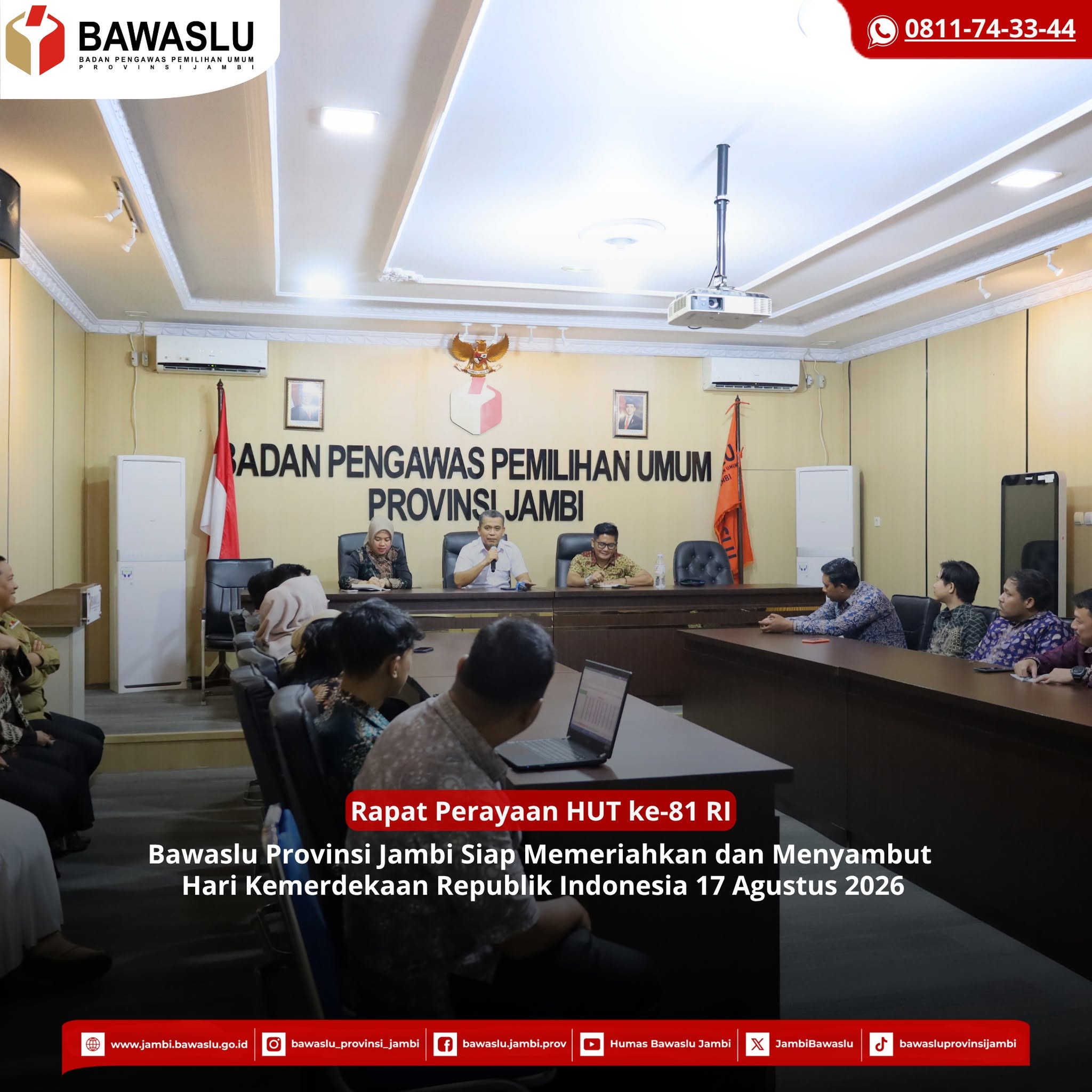 Matangkan Persiapan Peringatan HUT ke-81 Kemerdekaan Republik Indonesia
