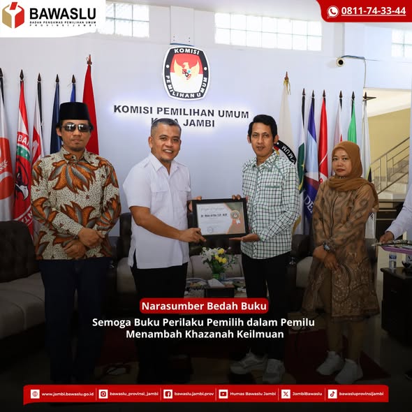 Bahas Perilaku Memilih dalam Bedah Buku KPU Kota Jambi