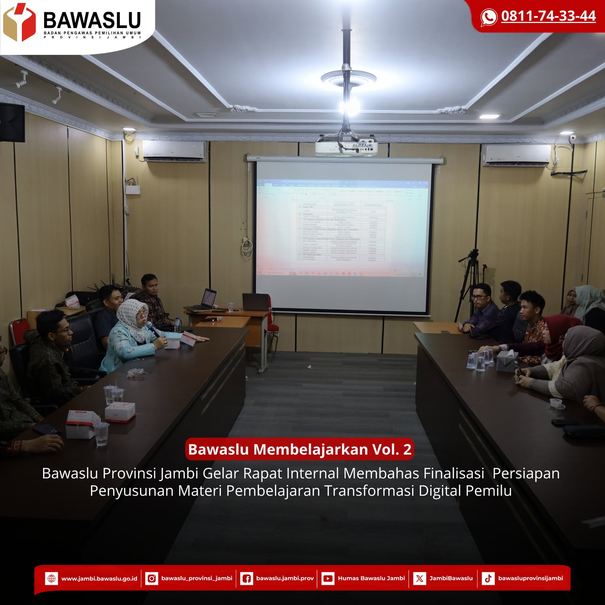 Finalisasi Materi Bawaslu Membelajarkan Vol. 2 Bertema Transformasi Digital Pemilu