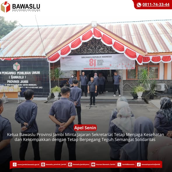 Apel Rutin Senin, Ingatkan Pentingnya Kesehatan dan Kekompakan
