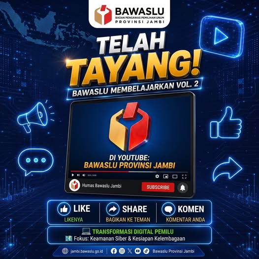 Bawaslu Jambi Luncurkan Bawaslu Membelajarkan Vol. 2 