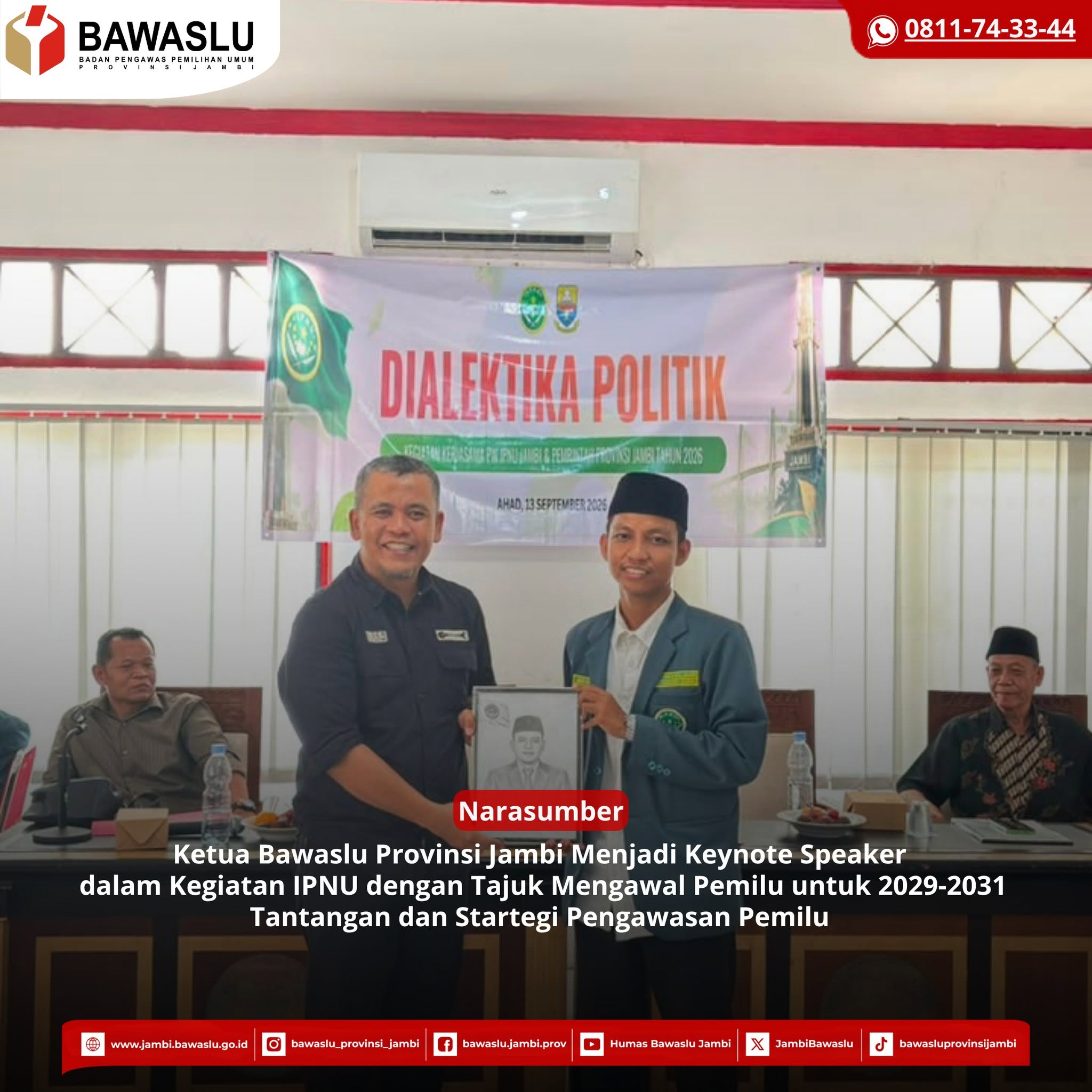 Kawal Pemilu 2029–2031, Bawaslu Jambi Dorong Strategi Pengawasan yang Adaptif dan Kolaboratif