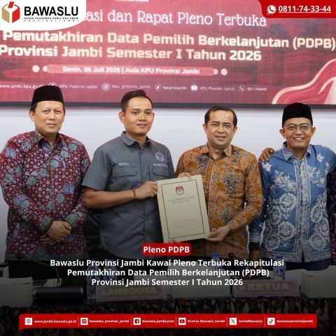 Kawal Rekapitulasi PDPB Semester I 2026, Sampaikan Catatan Hasil Pengawasan 